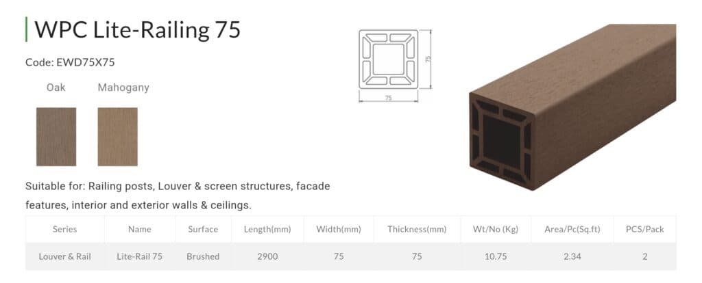 WPC Lite-Railing 60